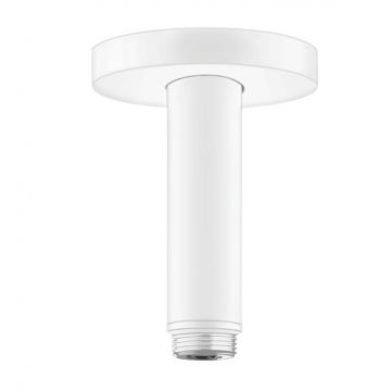 Brat de dus Hansgrohe S cu montare pe tavan 10cm alb mat