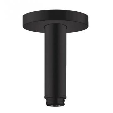 Brat de dus Hansgrohe S cu montare pe tavan 10cm negru mat