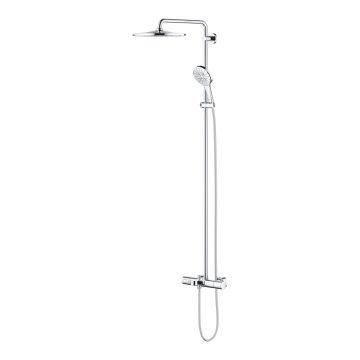 Coloana de dus Grohe Rainshower Rainshower SmartActive 310 cu baterie cada termostatata crom