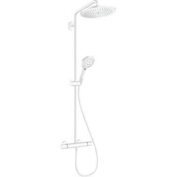 Coloana de dus Hansgrohe Croma Select S 280 1jet cu baterie termostatata alb mat