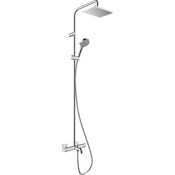 Coloana de dus Hansgrohe Vernis Shape 230 1 jet cu baterie de cada termostatata crom