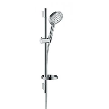 Set de dus Hansgrohe Raindance Select S 240 PowderRain cu para 3 jeturi furtun si bara de dus 65cm