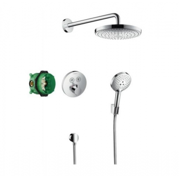 Sistem de dus incastrat termostatat Hansgrohe Design Raindance Select S Shower Select S cu 2 consumatori