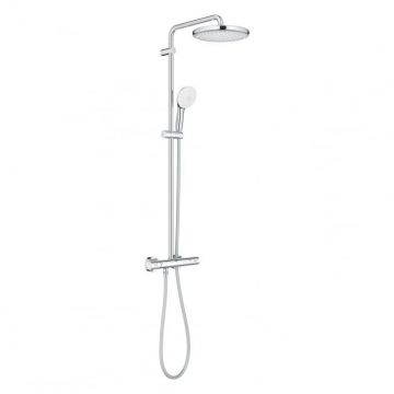 Coloana de dus crom cu baterie termostatata Grohe Tempesta System 250