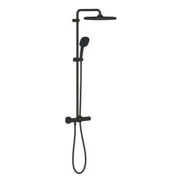 Coloana de dus Grohe Vitalio Start System 250 cu baterie termostatata 101cm matte black