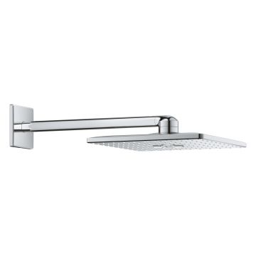 Palarie de dus Grohe RainShower SmartActive 310 Cube 2 tipuri de jet cu brat de dus 43mm de perete crom