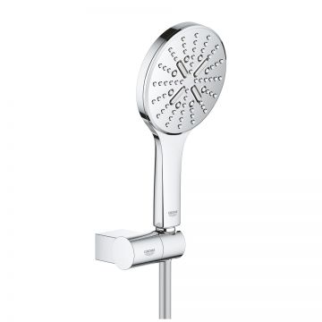 Set de dus Grohe Rainshower SmartActive 130 cu agatatoare  furtun 150cm si para de dus cu 3 jeturi  crom