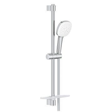 Set de dus Grohe Tempesta Cube 110 III cu para de dus 3 jeturi furtun savoniera si bara 60cm crom