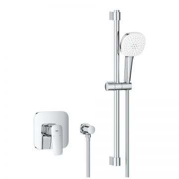 Sistem de dus incastrat Grohe Cubeo Tempesta 110 cu bara  necesita corp ingropat  crom