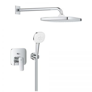 Sistem de dus incastrat Grohe Cubeo Tempesta 250 cu doi consumatori  crom