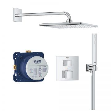 Sistem de dus incastrat Grohe Grohtherm Cube Rainshower Mono 310 Cube crom