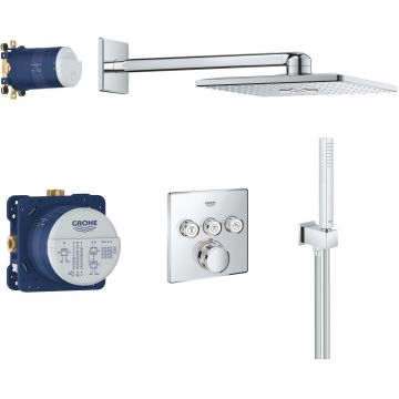 Sistem de dus incastrat Grohe Grohtherm SmartControl Perfect Set Rainshower SmartActive 310 Cube