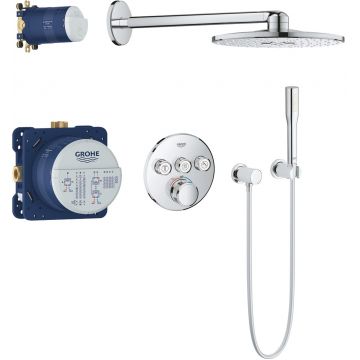 Sistem de dus incastrat Grohe Grohtherm SmartControl Set Perfect Shower cu Rainshower SmartActive 310 crom