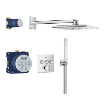 Sistem de dus incastrat Grohe Precision SmartControl Vitalio SmartActive 310 Cube crom